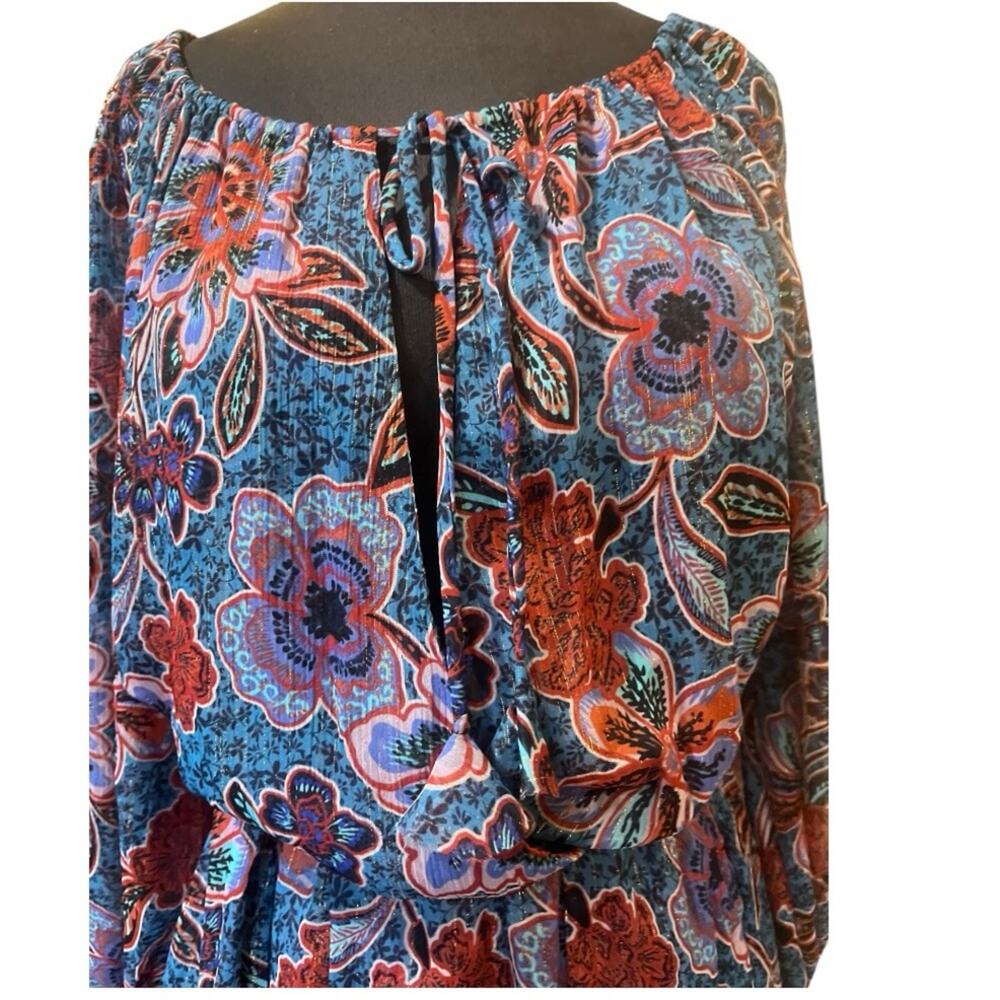 MISA LA Tara Cerulean Mini Dress XS NWT Fairy Ethereal Boho Handkerchief Hem - Picture 7 of 13